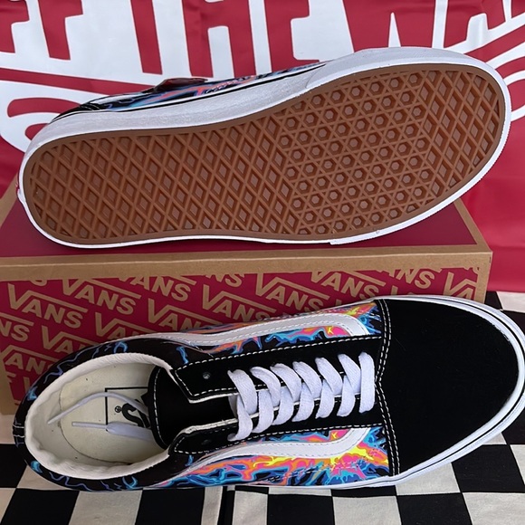 Vans Old Skool Electric Flame Black/True White WMNS sneakers - Picture 4 of 16